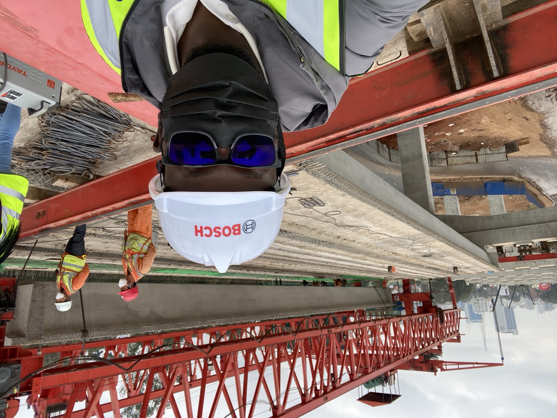 Nairobi Expressway girder installation