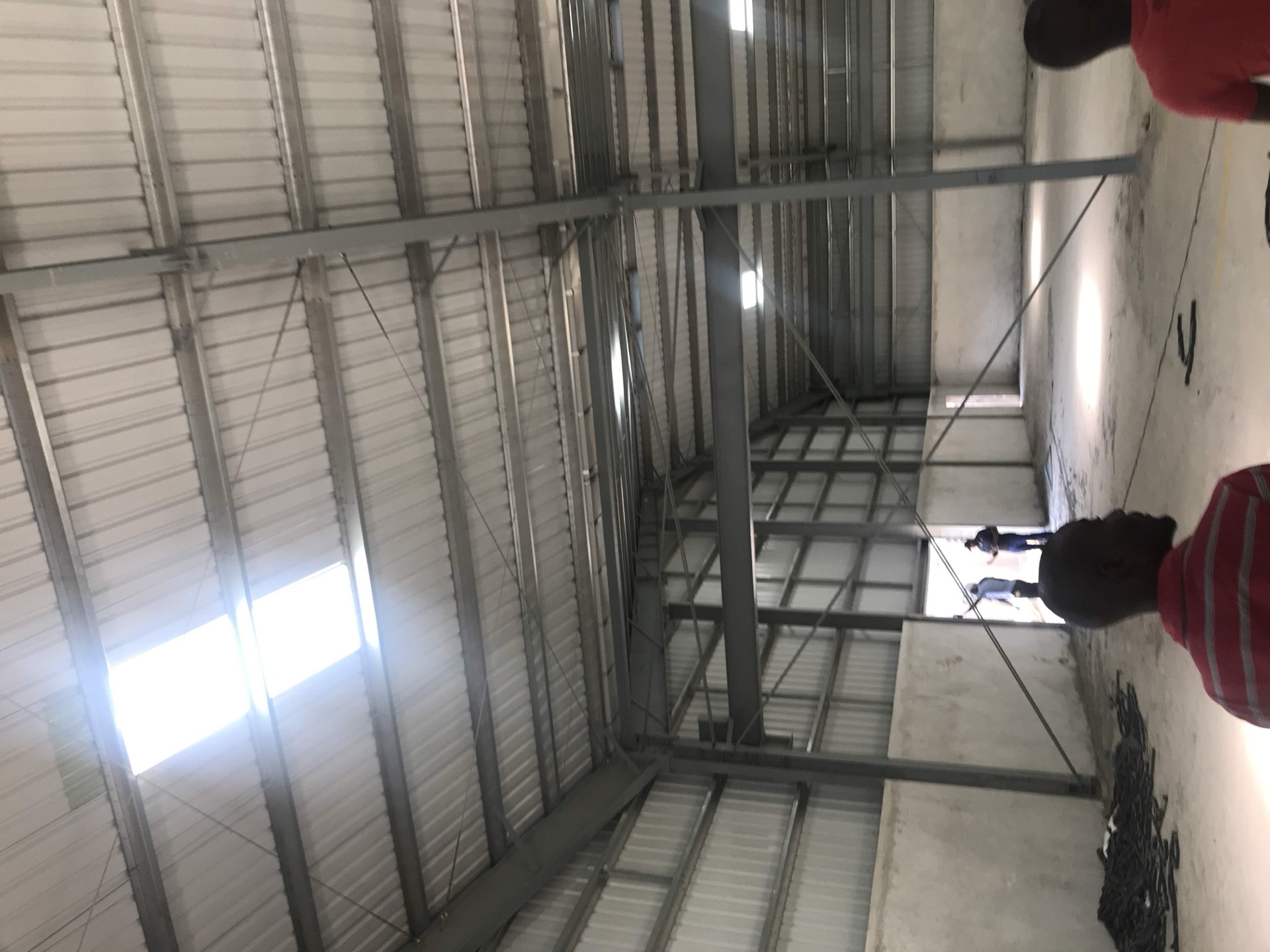 Industrial warehouse steel roof trusses