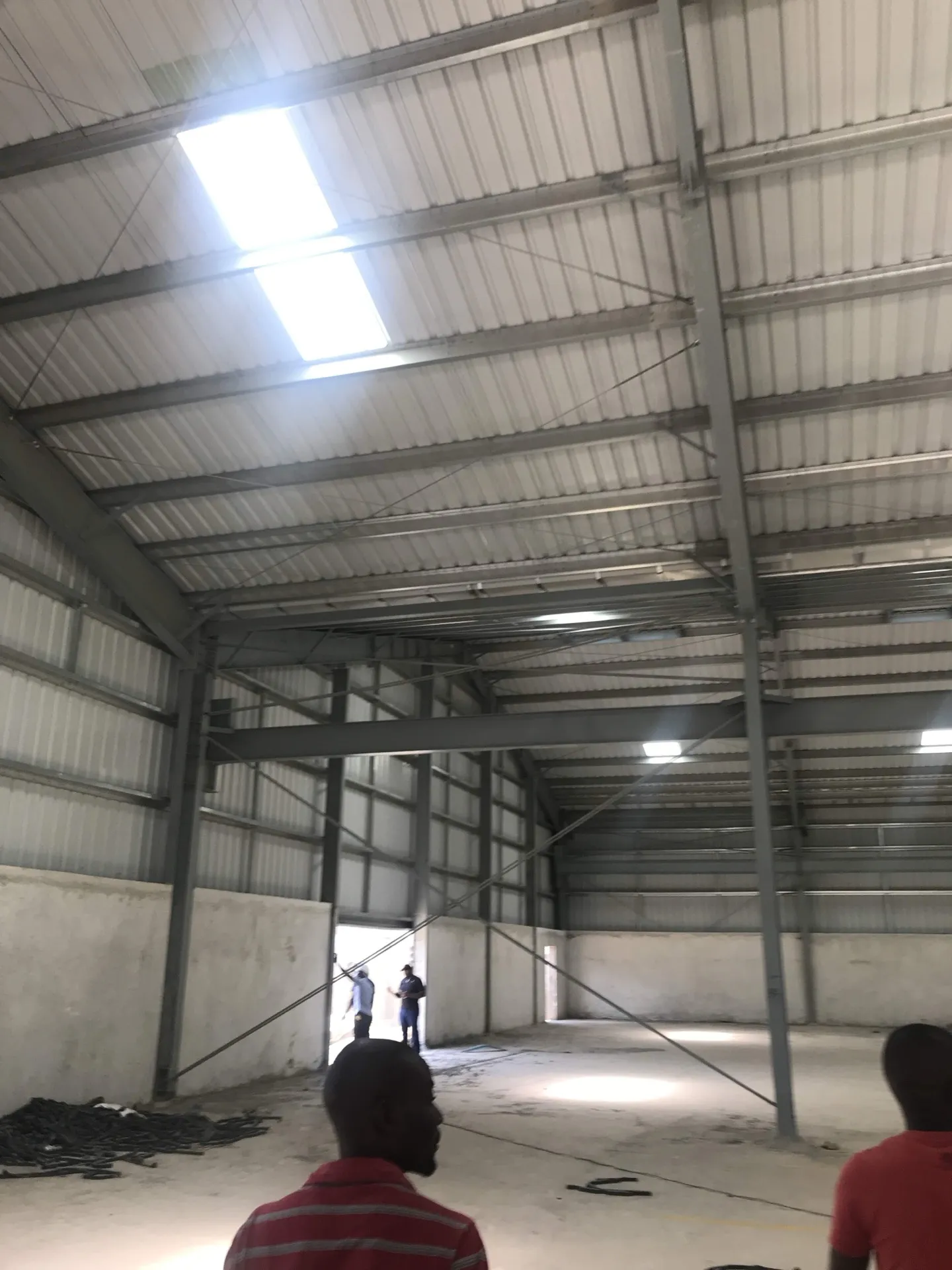 Industrial warehouse steel roof trusses