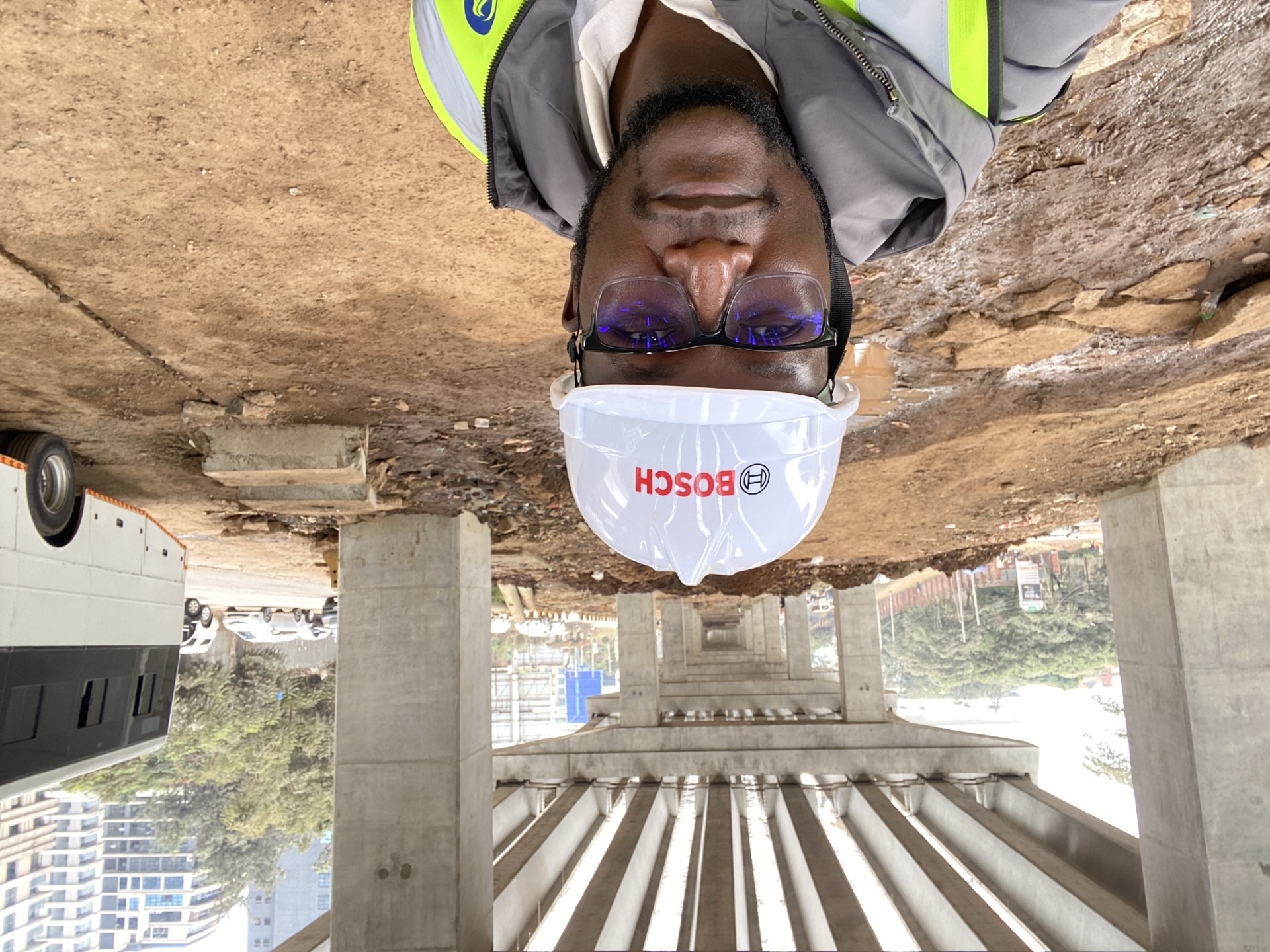 Eng. Victor Ombogo at Nairobi Expressway site